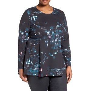 Melissa McCarthy Seven7 Galaxy Print Peplum